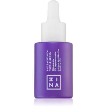 3INA The Bakuchiol Purple Serum serum cu efect de iluminare pentru protectia tenului - imagine 2